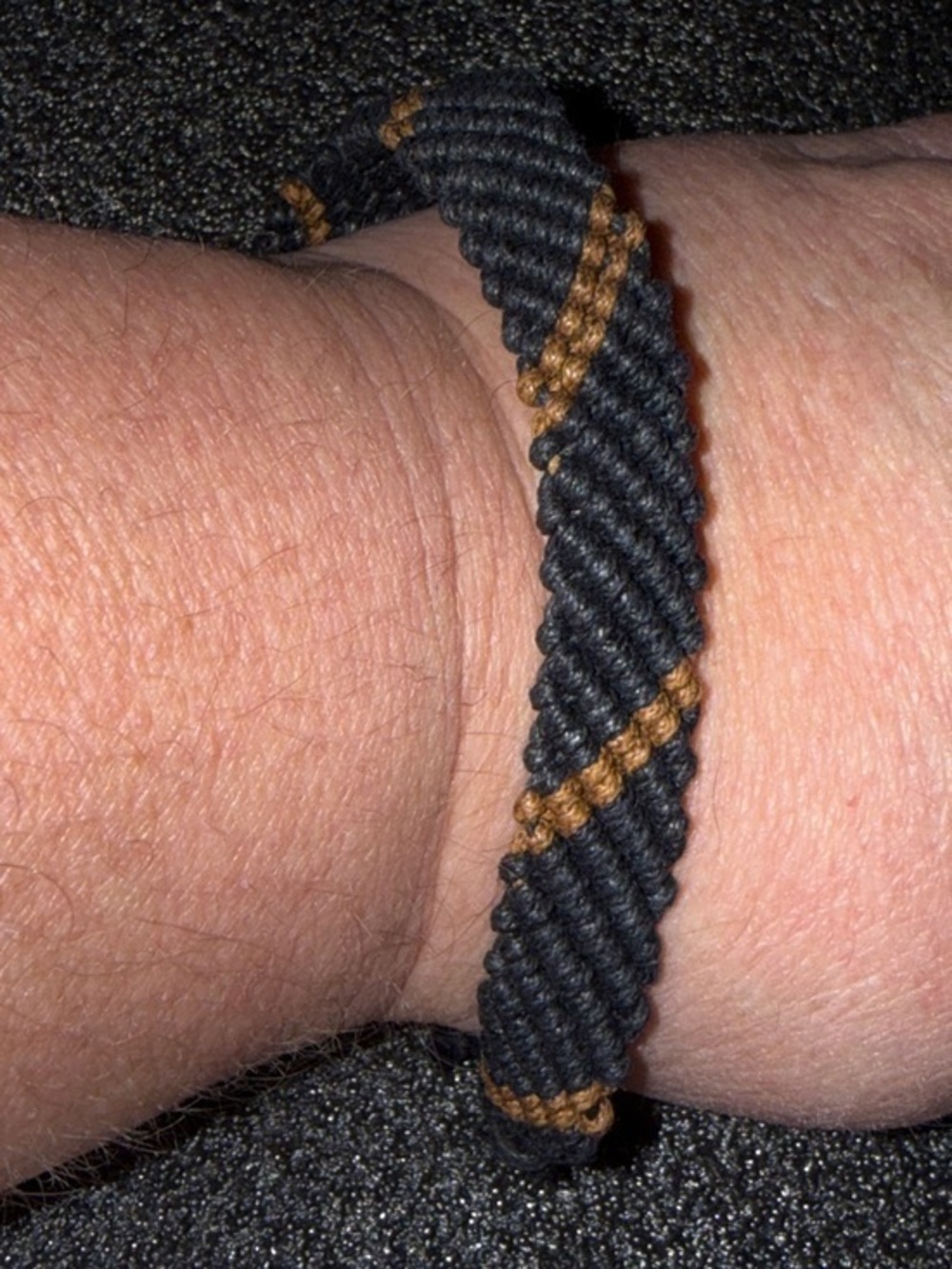 Handmade Black and Brown Braided Rope Bracelet
